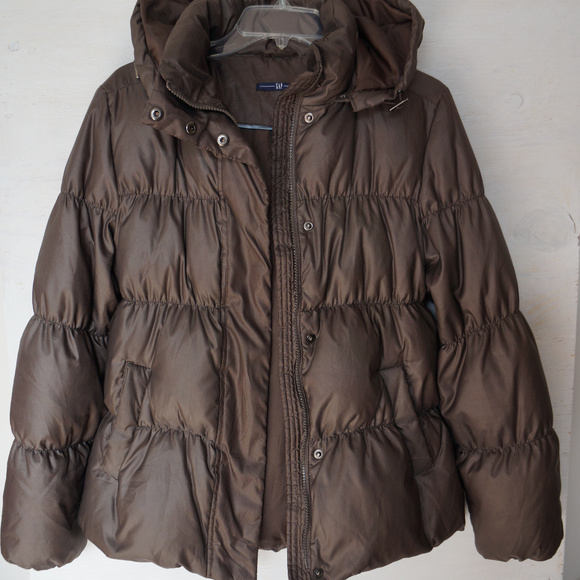 Gap Puffer Down Coat Jacket with Hood - Picture 6 of 6